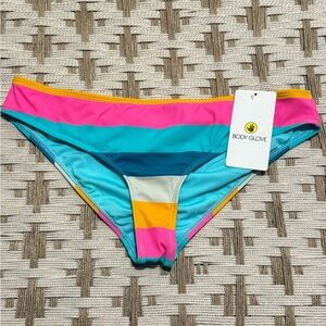 Body Glove Colorful Striped Bikini Bottom